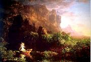 Thomas Cole The Voyage of Life Childhood oil painting